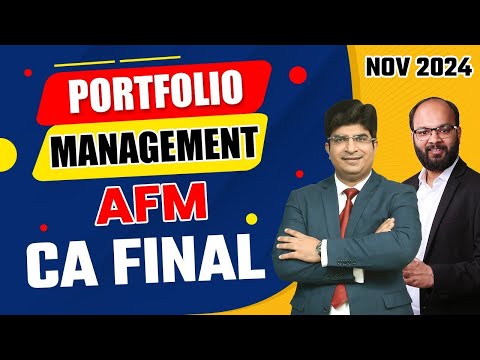 Portfolio Management | CA Final AFM Nov 24 | Advanced Financial Management | CA Final AFM Chapter 6