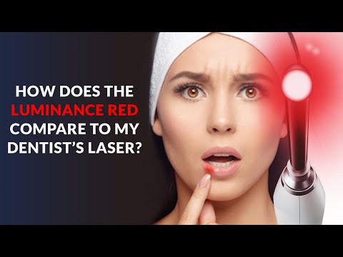 How does the Luminance RED compare to my dentist's laser? (Cold Sore Laser Treatment)