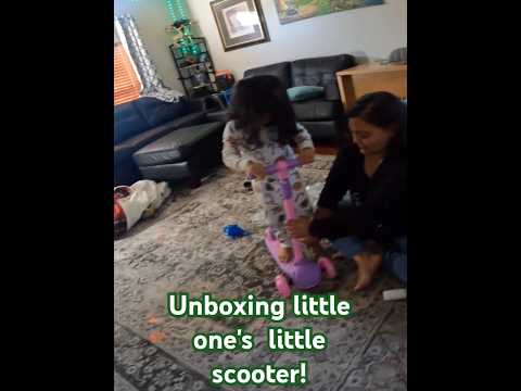 Unboxing little one's  little scooter!