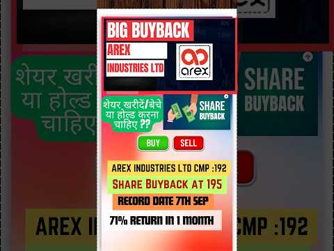 Arex Industries Ltd #buyback #buybackofshares #sharebuyback #supportmychannel #trending #song #news