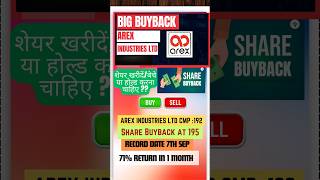 Arex Industries Ltd #buyback #buybackofshares #sharebuyback #supportmychannel #trending #song #news