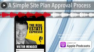 A Simple Site Plan Approval Process