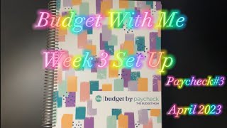 April Budget With Me✨Paycheck #3✨Week 3 Set Up✨Low Income ✨Zero Based Budget