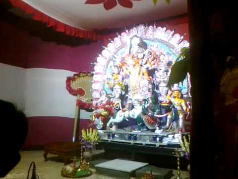 AGAMANI SONG -- amar mone ei basona ( At Goswami bari Durga puja )