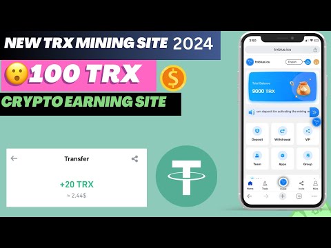 New trxblue.icu website | best trx trusted mining site | daily earning site | best trx income site