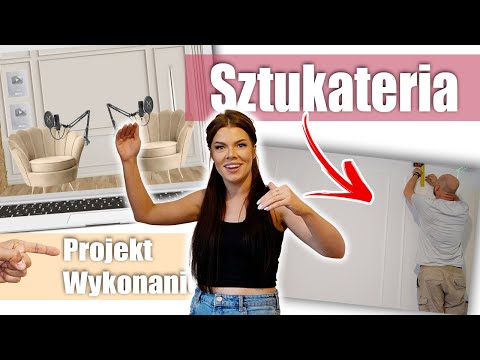 Jak zrobiliśmy Ścianę ze SZTUKATERII. Projekt i wymiary