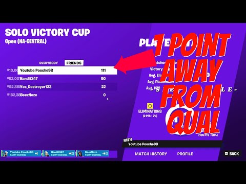 I missed qual by one point in the solo cash cup