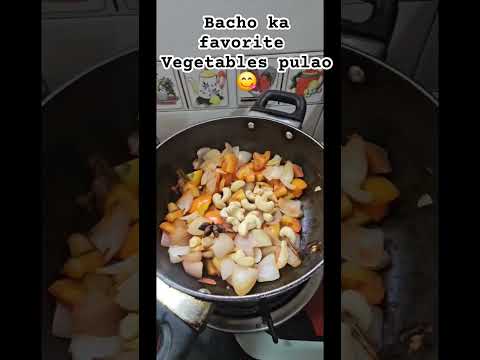 Bacho ka favorite vegetables pulao #healthyfoodchannel #tastyfood #subscribe kijiye