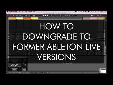 How to downgrade Ableton Live to former versions - How to re-install Ableton Live 11.2