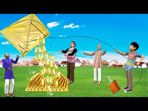 Magical Golden Kite Jadui Patang Hindi Kahaniya Moral Stories New Funny Comedy Video Bedtime Stories