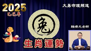 2025年 兔 生肖運勢｜2025 生肖「兔」 完整版｜2025年 运势 兔｜乙巳年運勢  兔 2025｜2025年 运途 兔｜兔 生肖运程 2025｜大易命理頻道｜賴靖元 老師｜CC 字幕