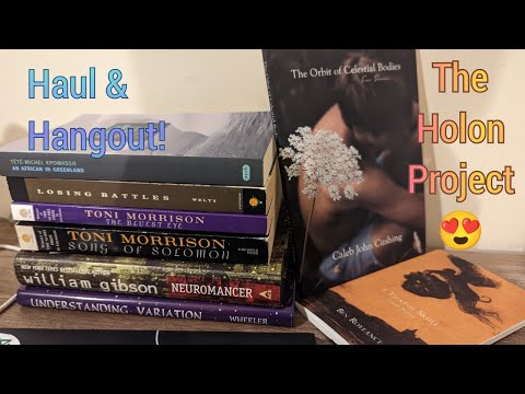 Friday Reads Live thrift haul (Morrison!) and The Holon Project's first solo editions!