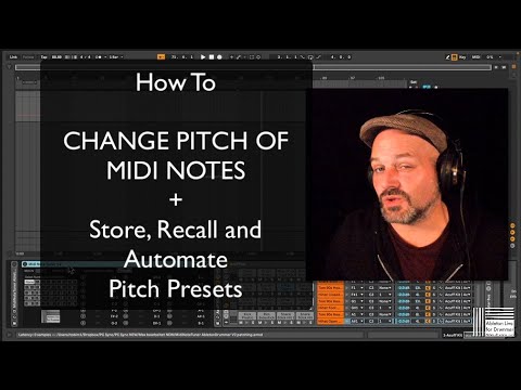 How to change pitch of MIDI notes in Ableton Live - Max for Live devices