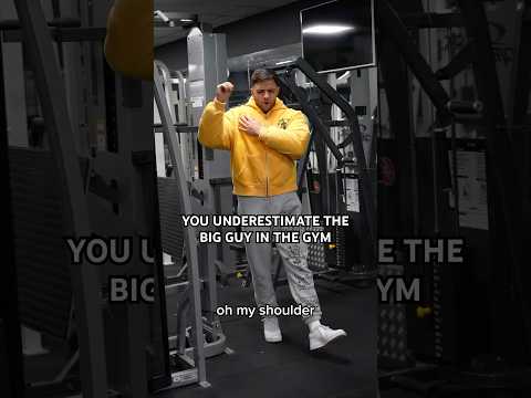 UNDERESTIMATING THE BIG GUY #shorts #short #viral #gym #fitness