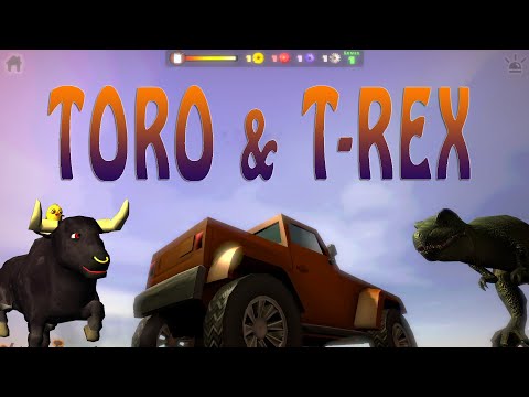 El Tiranosaurio Rex y el Toro de la Granja