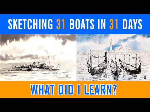 A Month of Drawing Boats - What did I Learn?