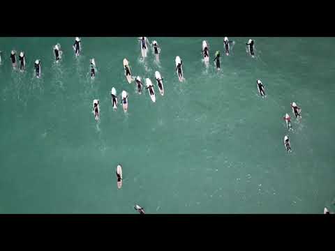 Aerial View of Surfers | Copyright Free Video Footage