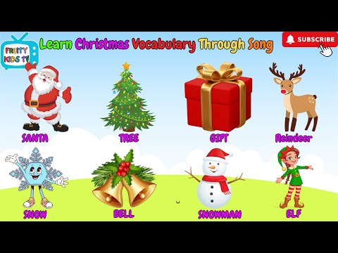 Christmas Vocabulary Through Song! 🎄🎶 Nursery Rhymes & Kids Learning Songs! #christmas