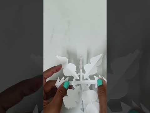 How to make snowman snowflake#art #snowman#chrismascraft #christmas #decoration