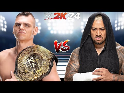 WWE 2K24 SOLO SIKOA VS. GUNTHER FOR THE WWE WORLD HEAVYWEIGHT CHAMPIONSHIP BELT!