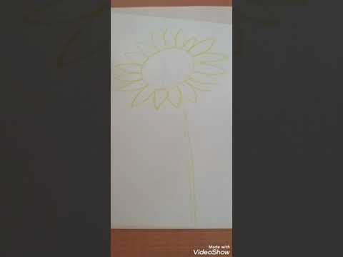 kids arts -Sunflower ( cubism)