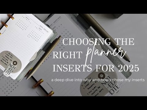 Choosing The Right Planner Inserts