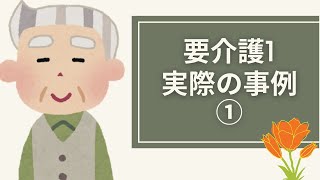 ケアマネージャーが語る事例（要介護１）①