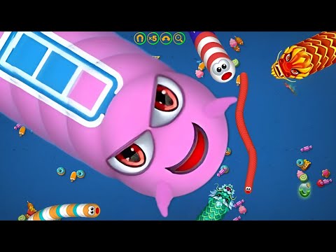 Worms zone Snake Game | Joint Slither Snake 🐍 | #wormszone #slitherio #snakeio #12