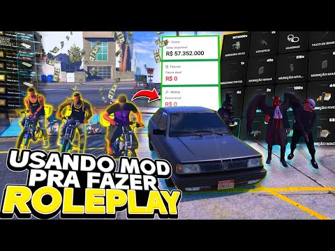 FAZENDO RP COMPREI MEU PRIMEIRO CARRO EM SERVIDORES FAMOSO DO TIKTOK COM MOD MENU GTA RP