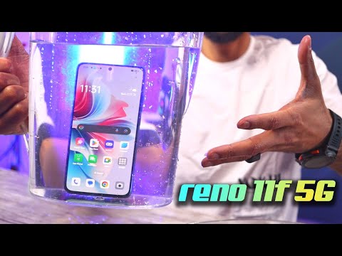 فتح علبة رينو١١ اف واختبار فشخ الموبايل في المياه هل سينجو oppo reno 11f