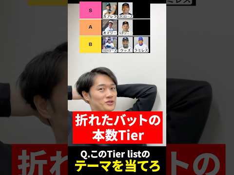 プロ野球tier #tierlist #プロ野球 #カブレラ #ローズ #オマリー #ラミレス