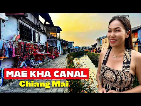 Pretty Japanese-style Canal Walk & Night Market in Chiang Mai - Klong Mae Kha Canal