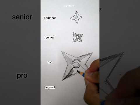 How to Draw Shuriken #shorts