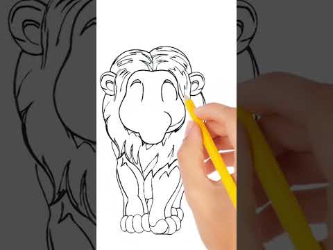 How to draw lion! sher aya himmatwala