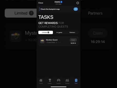 Paws new limited tasks today #pawsPaws New Task Mystery Quest | How To Solve Mystery Quest Paws Task