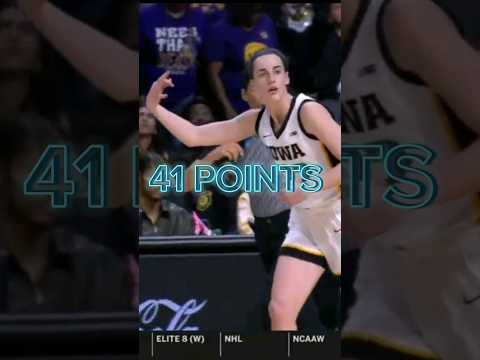 🔥#CaitlinClark Epic moments vs LSU!  #ncaatournament #ncaabasketball #shortsfeed #short #shorts