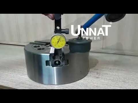 Hydraulic Chuck Wedge and Base Hard Jaw Play Test using a Mitutoyo 0.01mm Dial Indicator