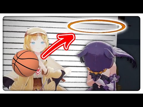 Ame Plays Basketball With Ina's ̶O̶n̶i̶o̶n̶ ̶R̶i̶n̶g̶ Halo