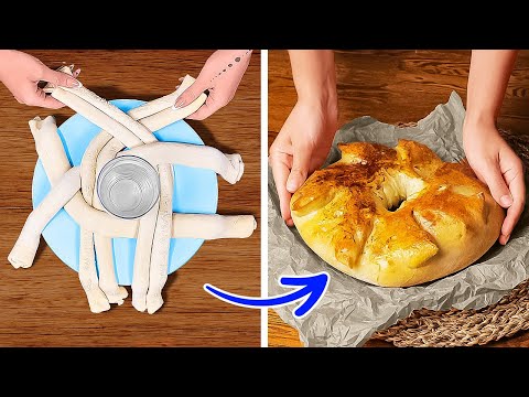 Time-Saving Cooking Recipes: Amazing Shapes Of Dough Products 🍩