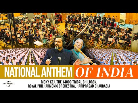 National Anthem Of Bharat (India) | Ricky Kej | Pt Hariprasad Chaurasia | The 14000 Tribal Children