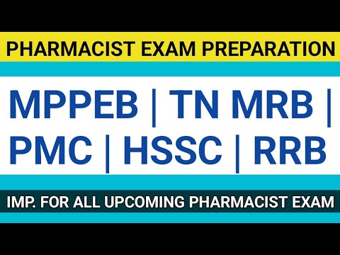 pharmacist exam preparation | MPPEB | PMC| HSSC |TNMRB|RRB pharmacist exam preparation #pharmabullet