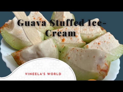 Stuffed Guava Ice-cream #guava #icecream #kulfi #fruit #dessert #trending #food #ytvideo #ytshorts