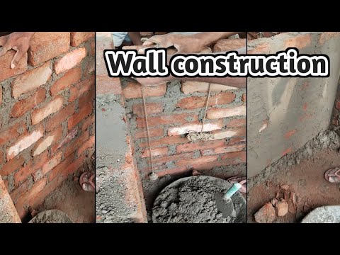 Wall construction || Wall construction process || sadhwika neeli