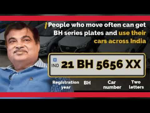 BH  series number plate ।।भारत सीरीज नंबर प्लेट।। #bharat #india #numberplates #tatamotors