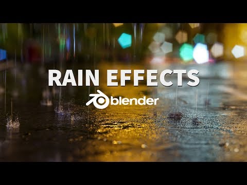 Animated Rain and Splash Effects | Blender 3D Tutorial