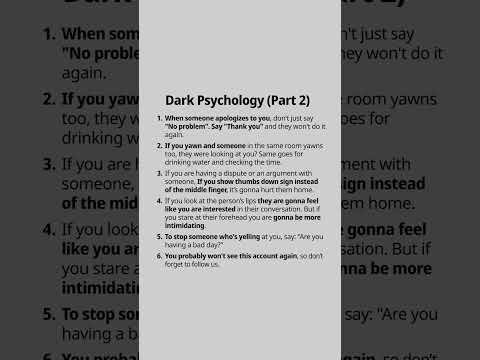 Dark Psychology part 2