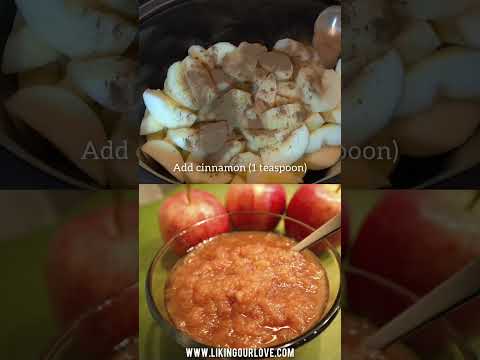 Homemade Cinnamon Applesauce 🍎 4-Ingredients & No Sugar Added