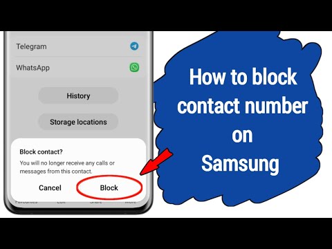 How to block contact number on Samsung phone