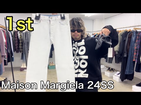 【最速】Maison Margiela 24SS 1st！デニム&バッグ&サンダル！名作ながらも不定期リリースのペンキデニムきました！ガリアーノのシグネチャーバッグも！