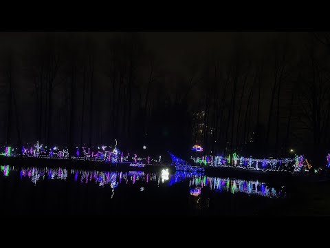 2023 Winter Lights display at Lafarge Lake, Coquitlam, Metro Vancouver , BC Canada